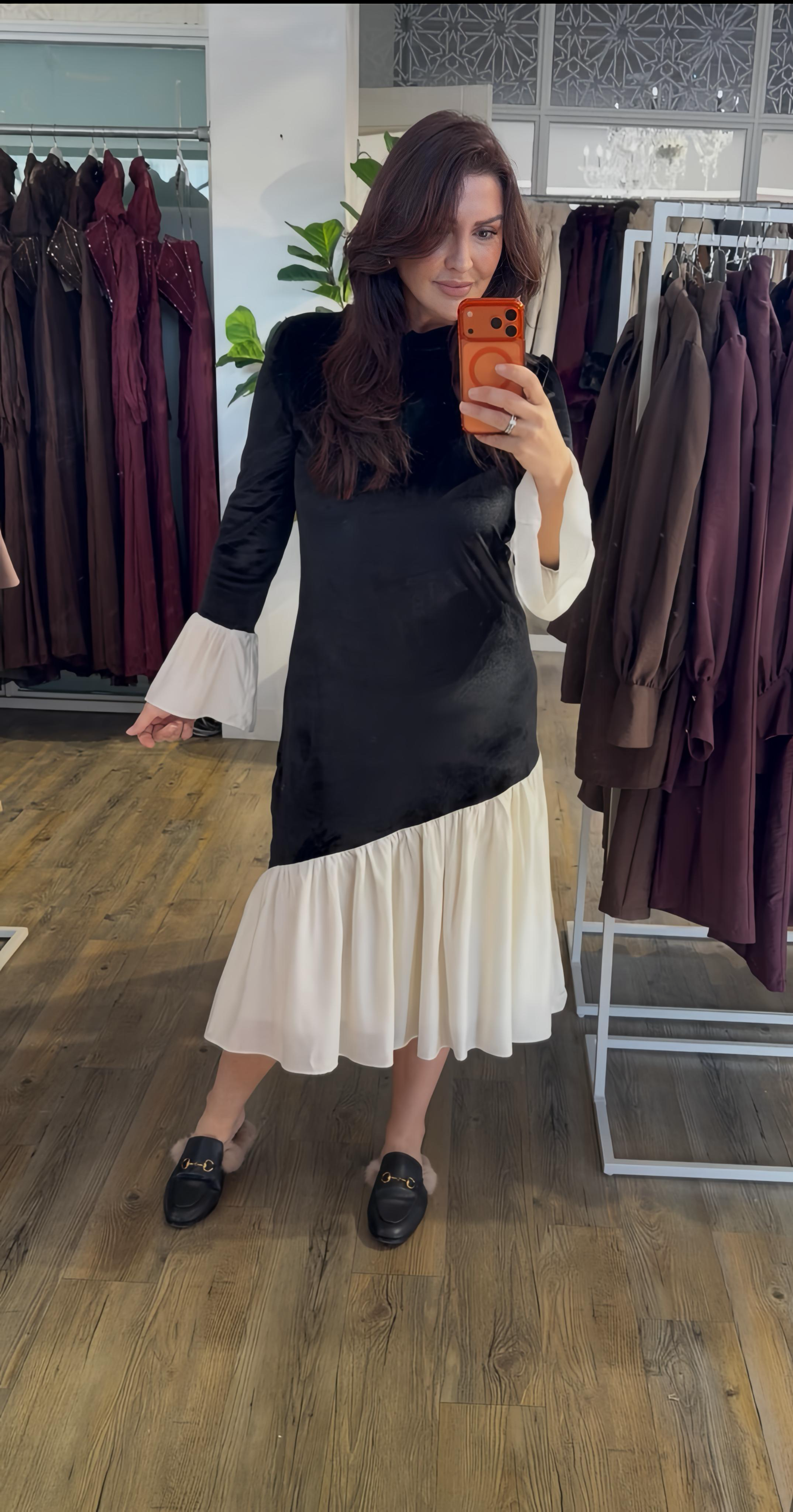 Black-White dress