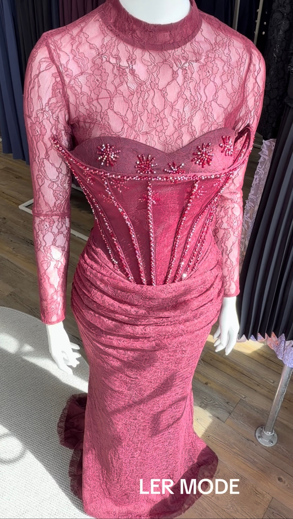 Rana Eveningdress Bordeaux