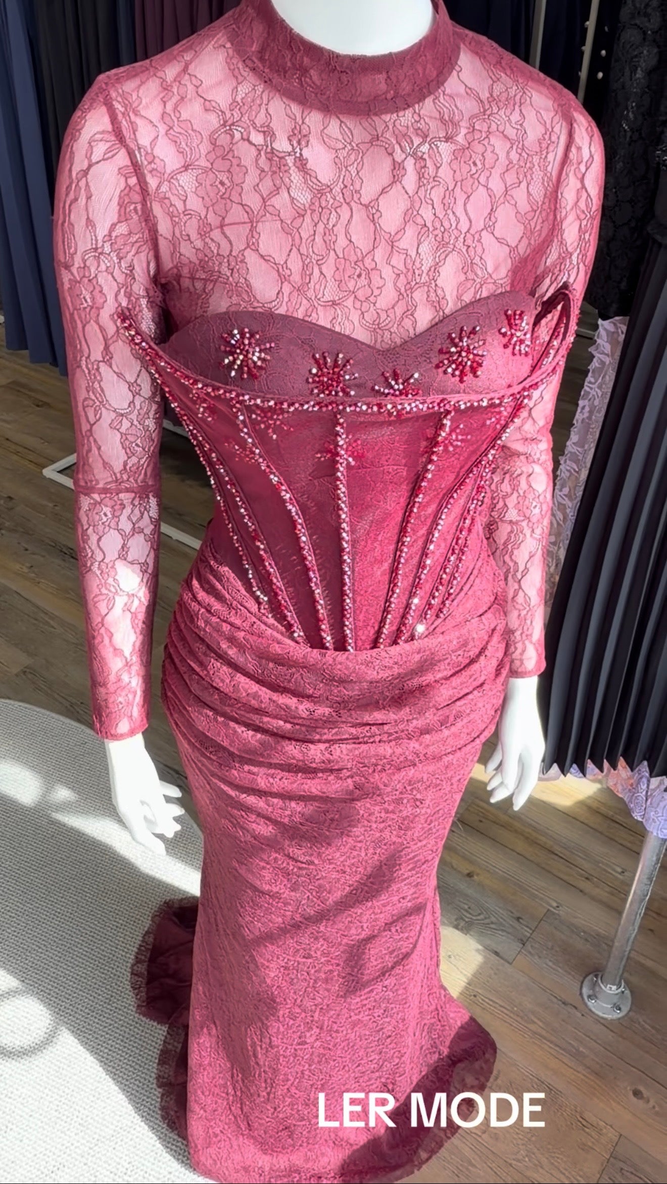 Rana Eveningdress Bordeaux
