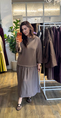 Amara Dress Taupe