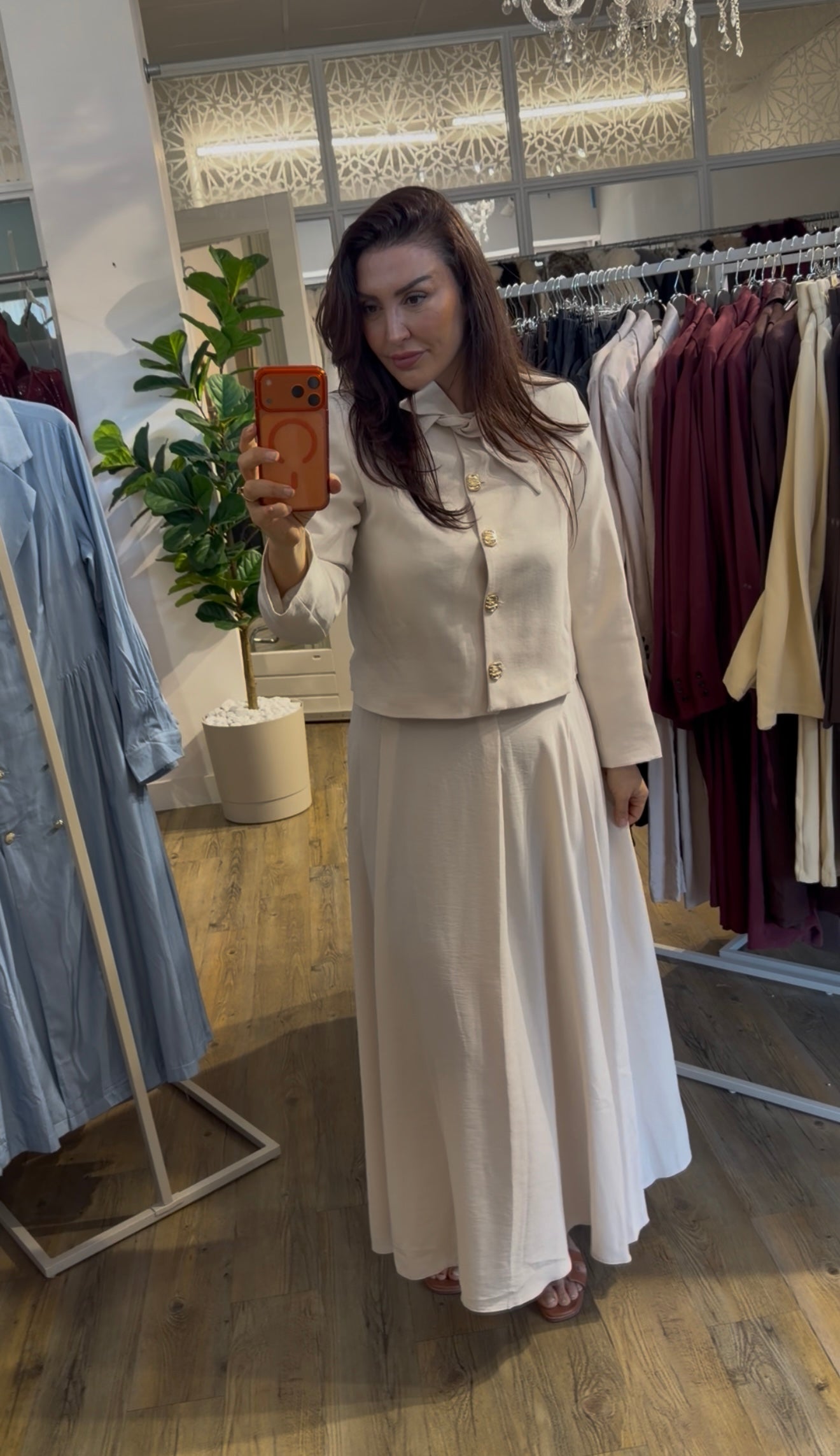 Samira 2-Delig set Beige
