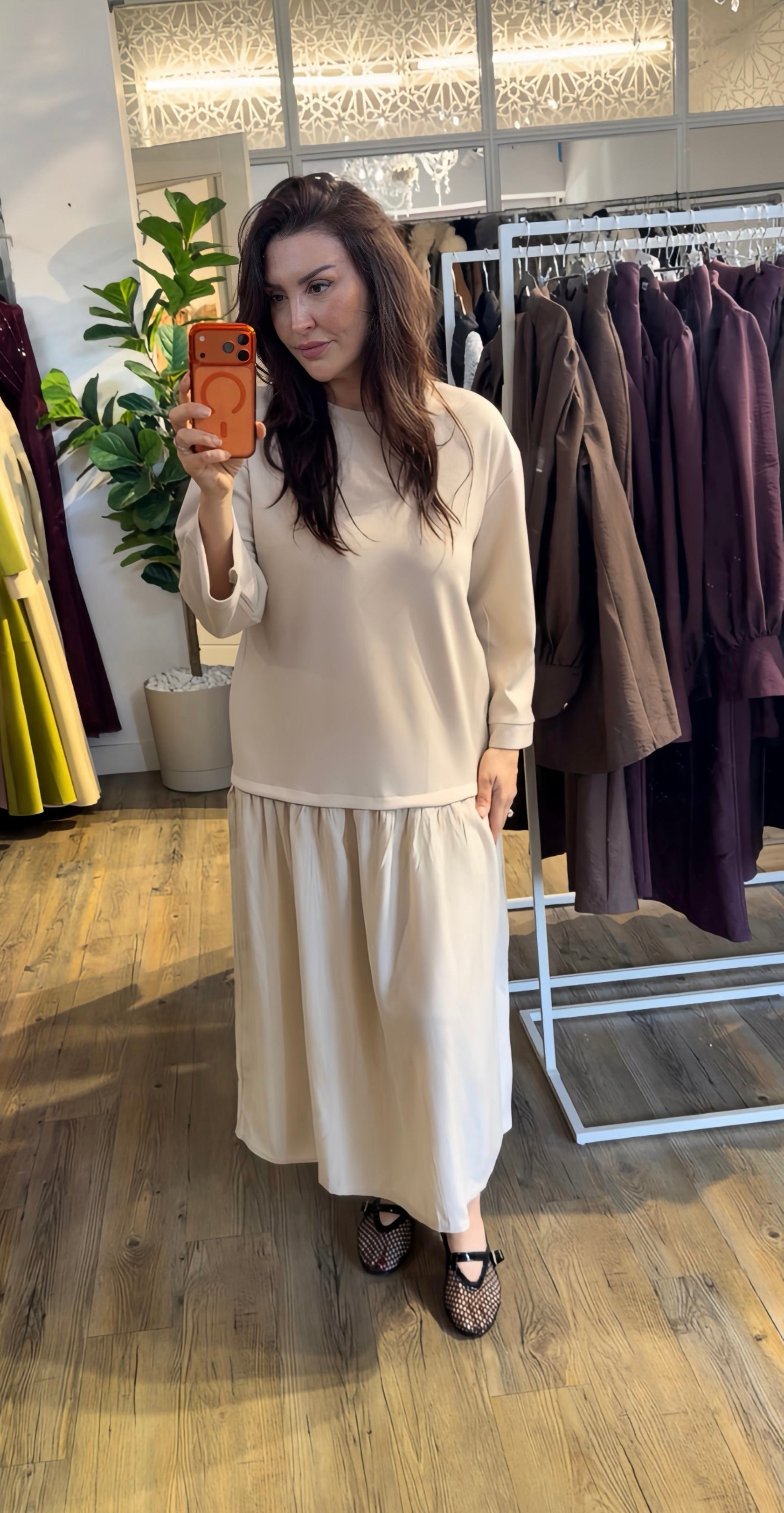 Amara Dress Beige