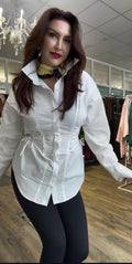 Wit Blouse met touwtjes