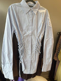 Blouse Blauw met touwtjes