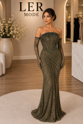 Damla Eveningdress groen