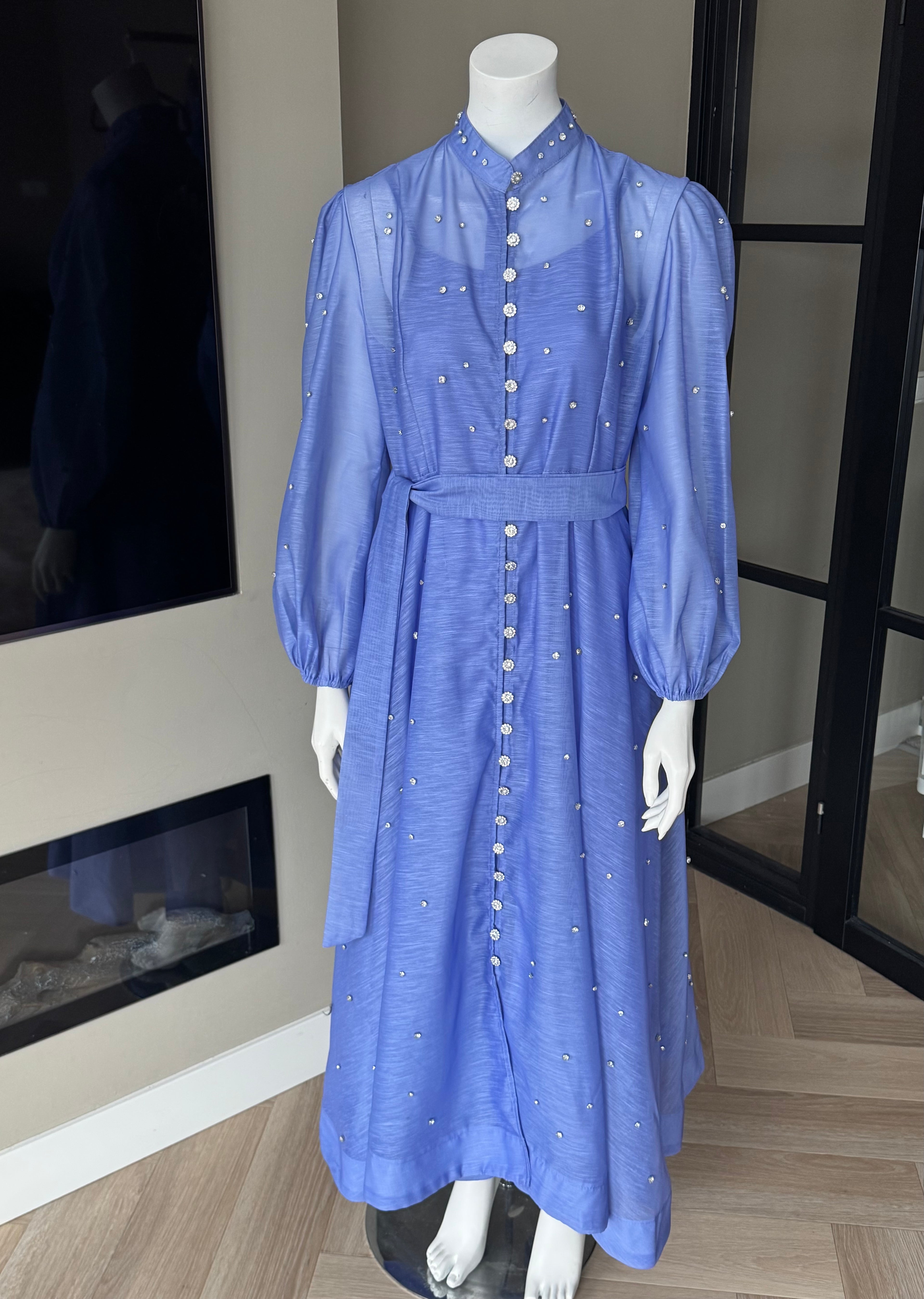 Azure Pearl Maxi Dress