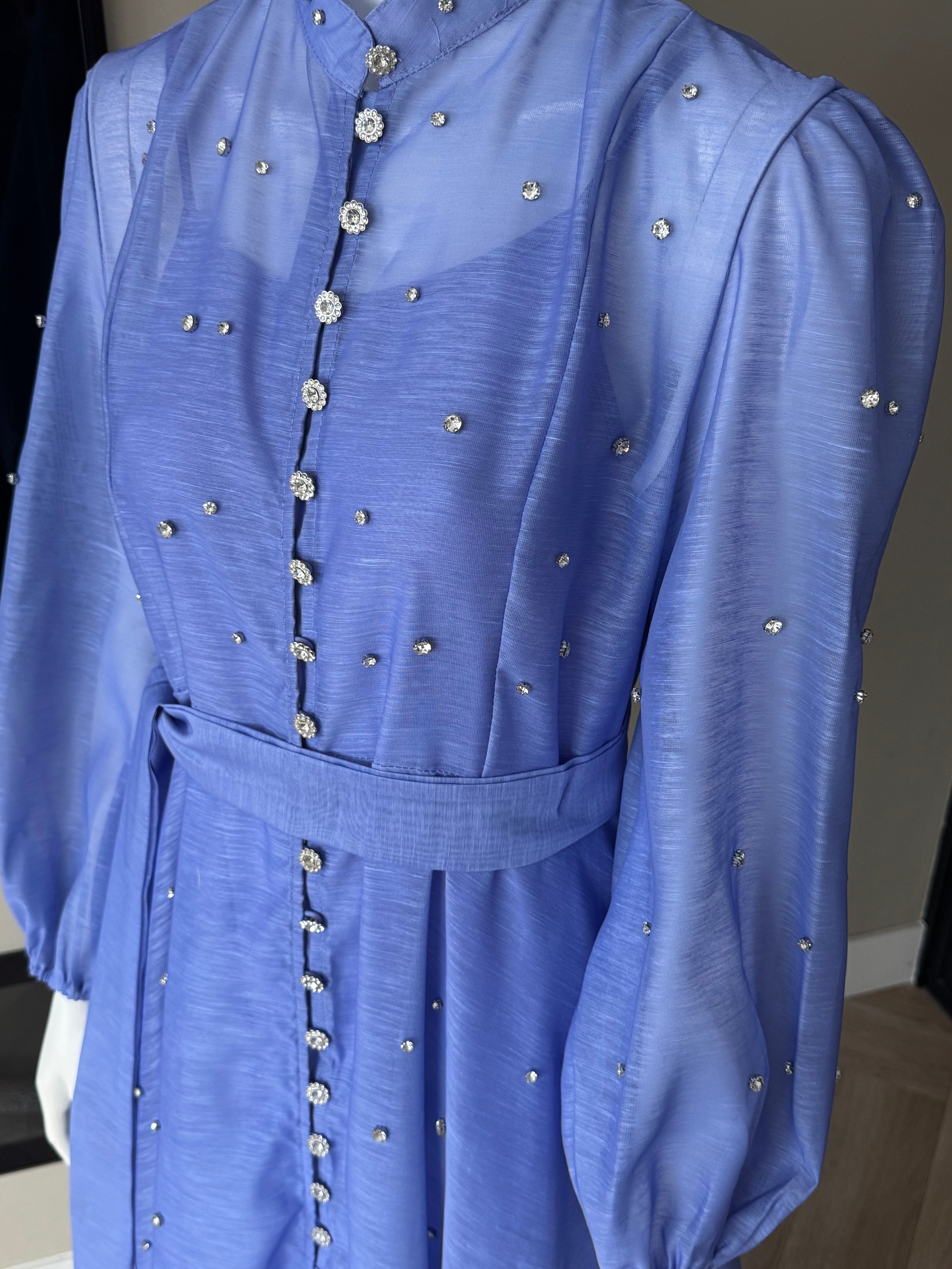 Azure Pearl Maxi Dress