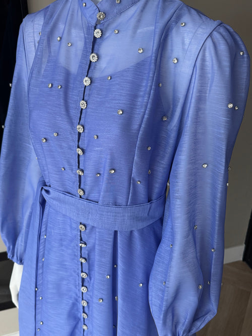 Azure Pearl Maxi Dress