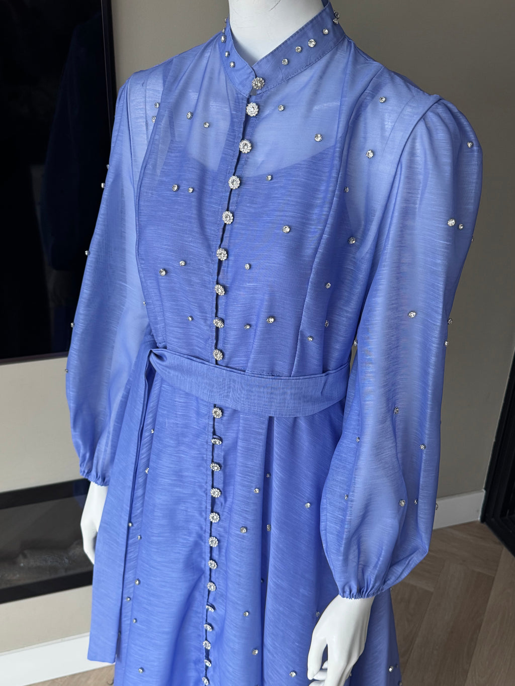 Azure Pearl Maxi Dress