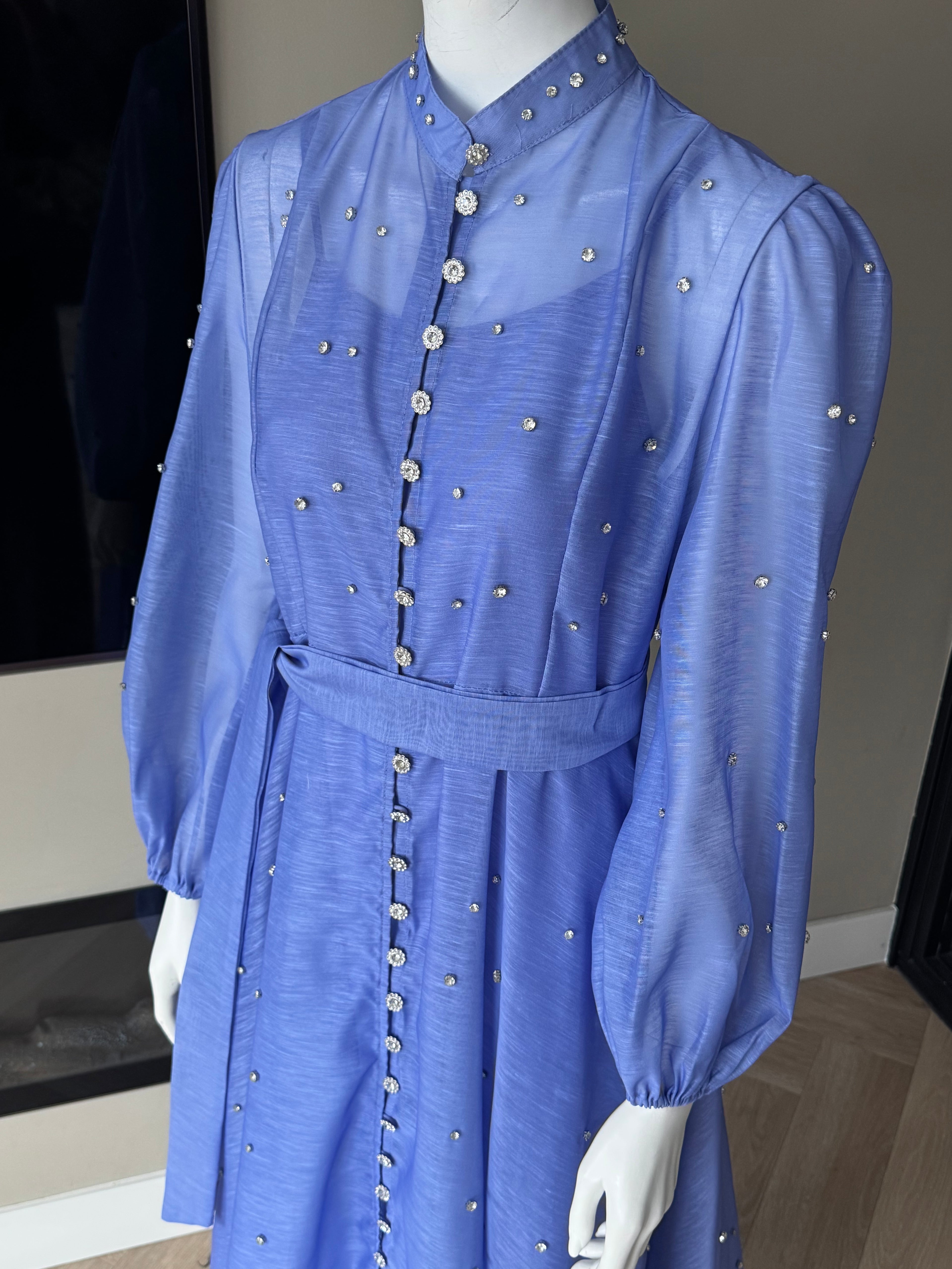 Azure Pearl Maxi Dress