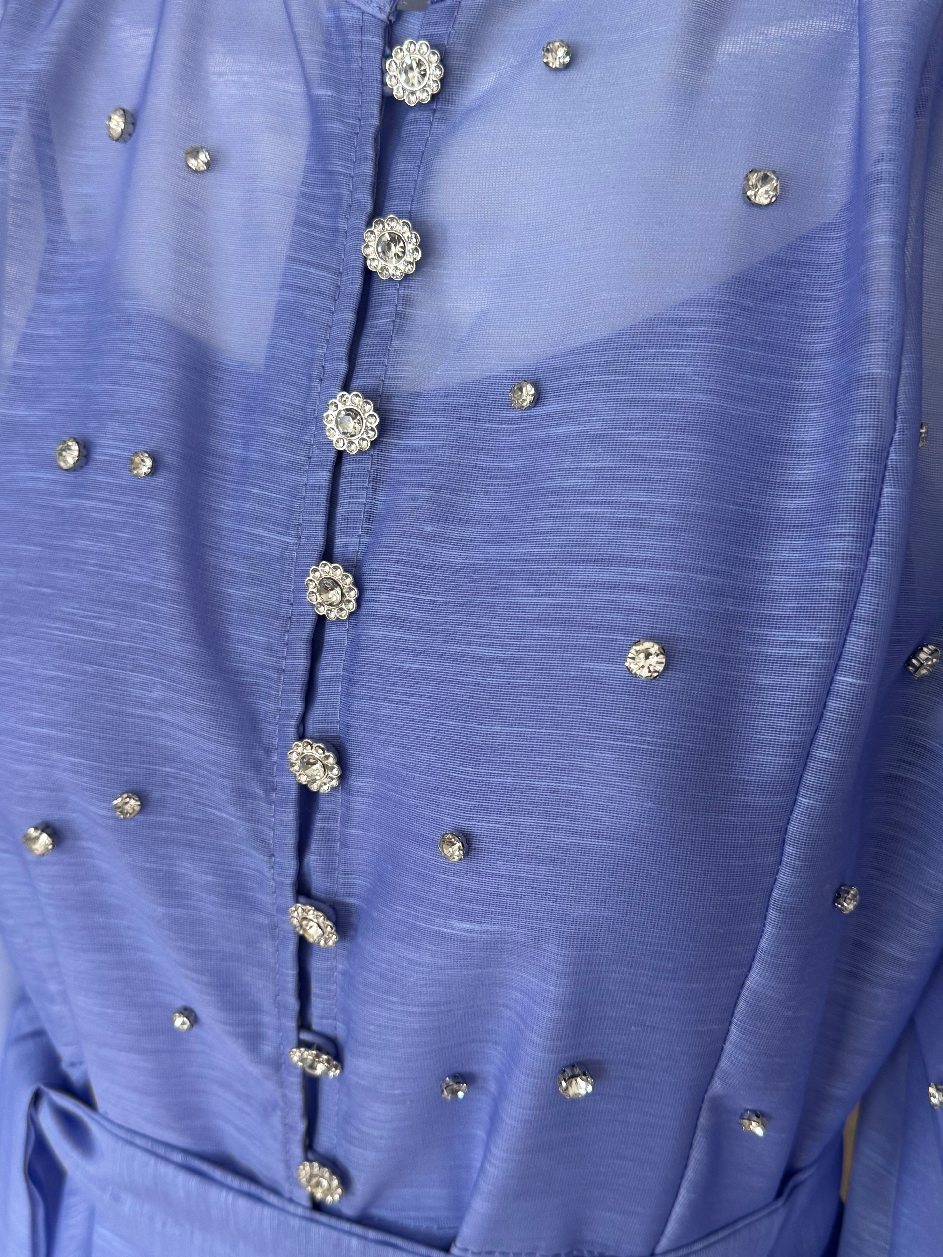 Azure Pearl Maxi Dress