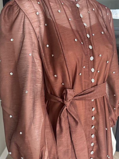 Amber Glow Maxi Dress