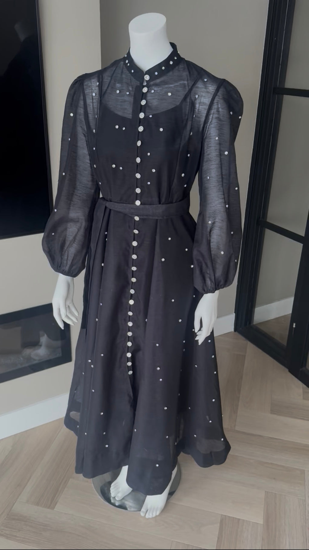 Midnight Pearl Maxi Dress