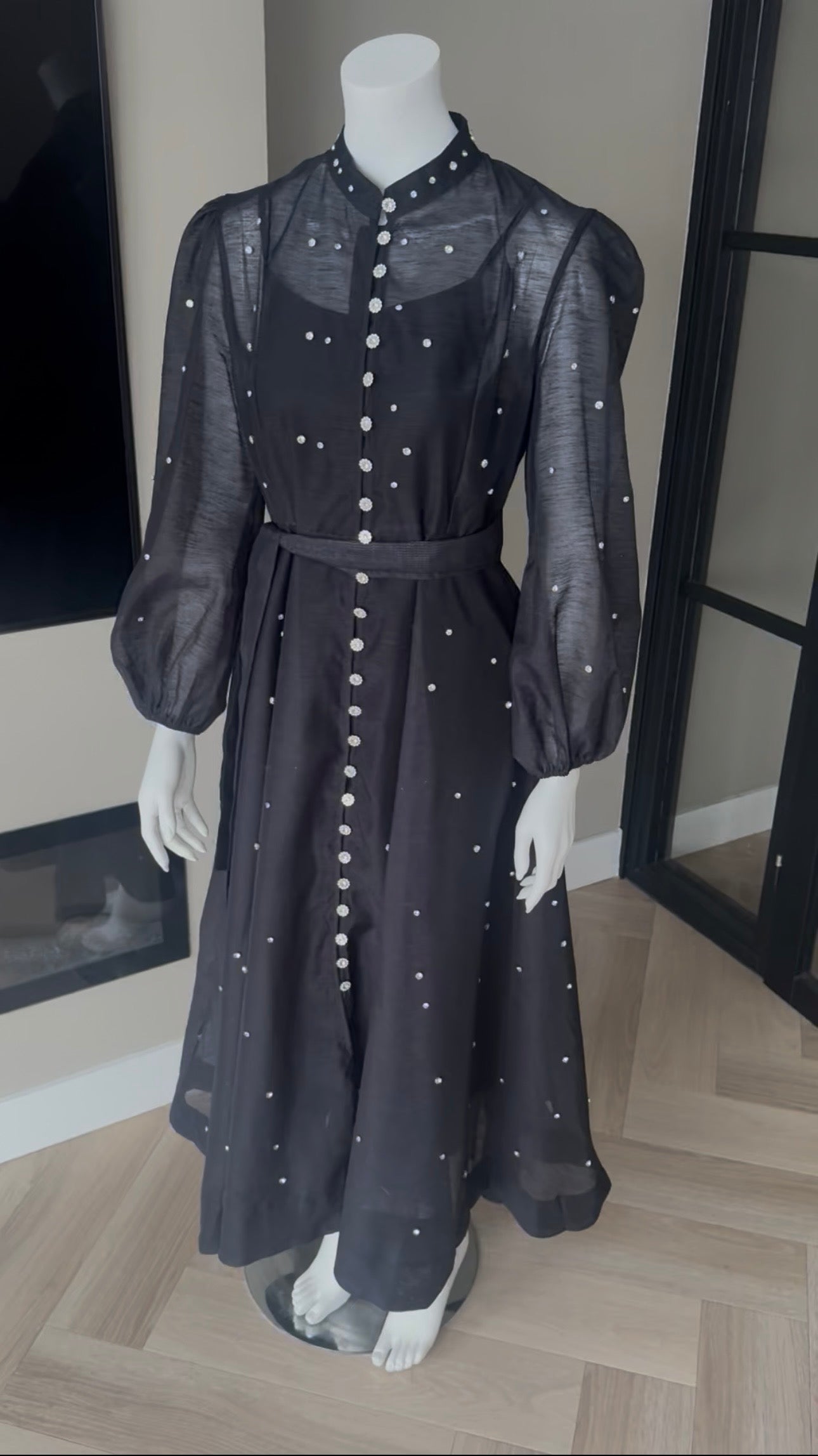 Midnight Pearl Maxi Dress