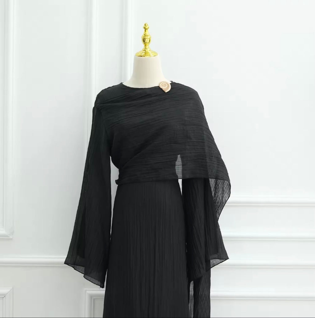 Noir Veil Dress