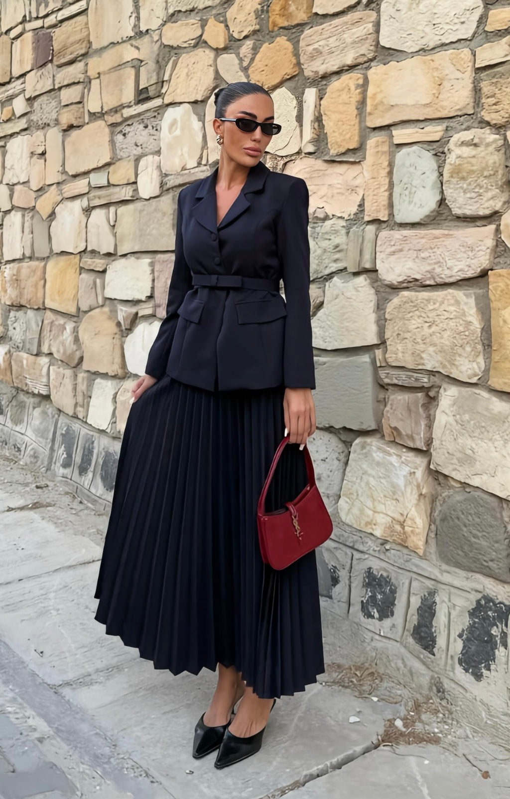 Noir Élégance Set- Zwart