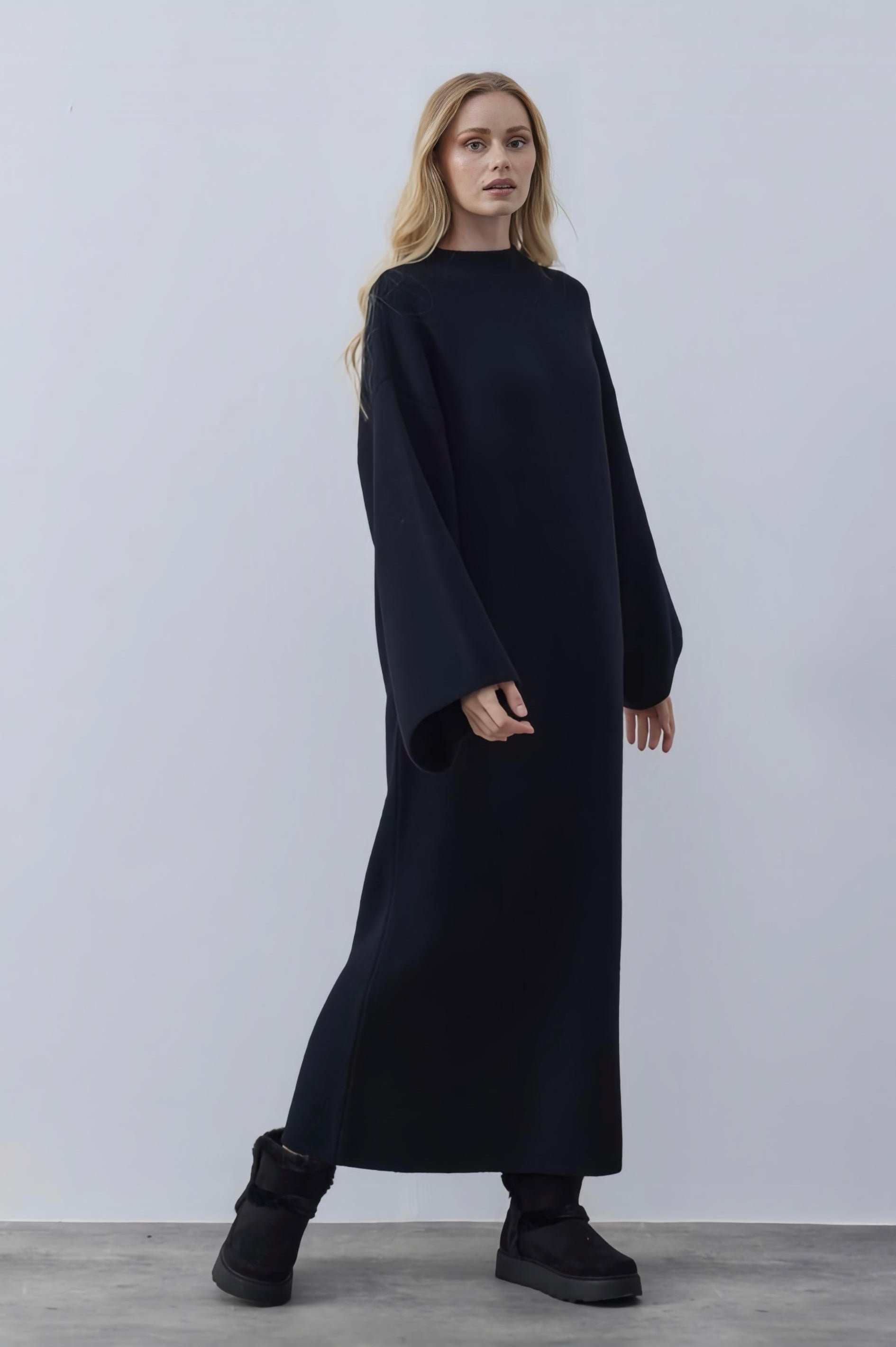 Luna Soft Dress- zwart