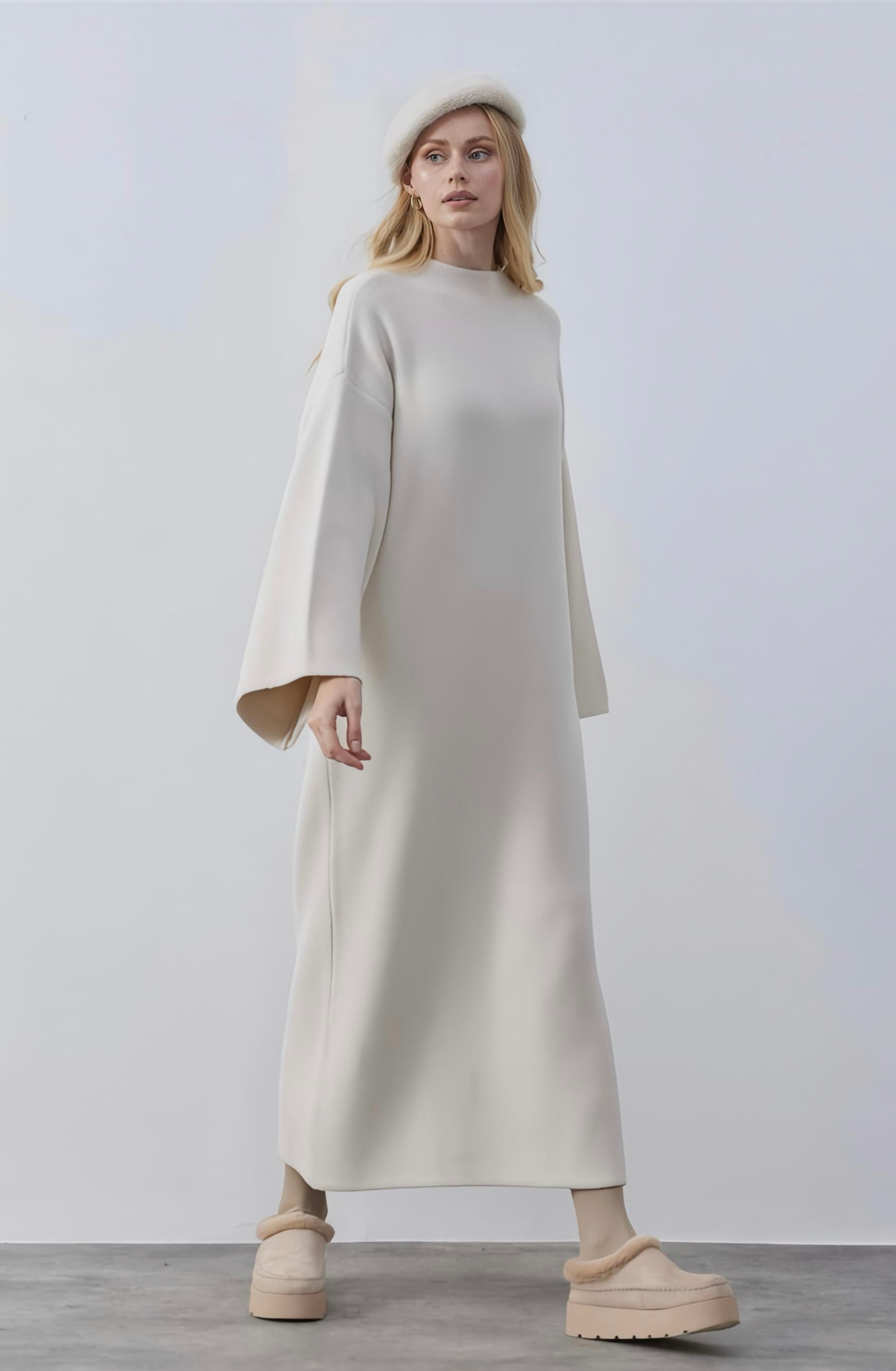 Luna Soft Dress- Wit/Creme