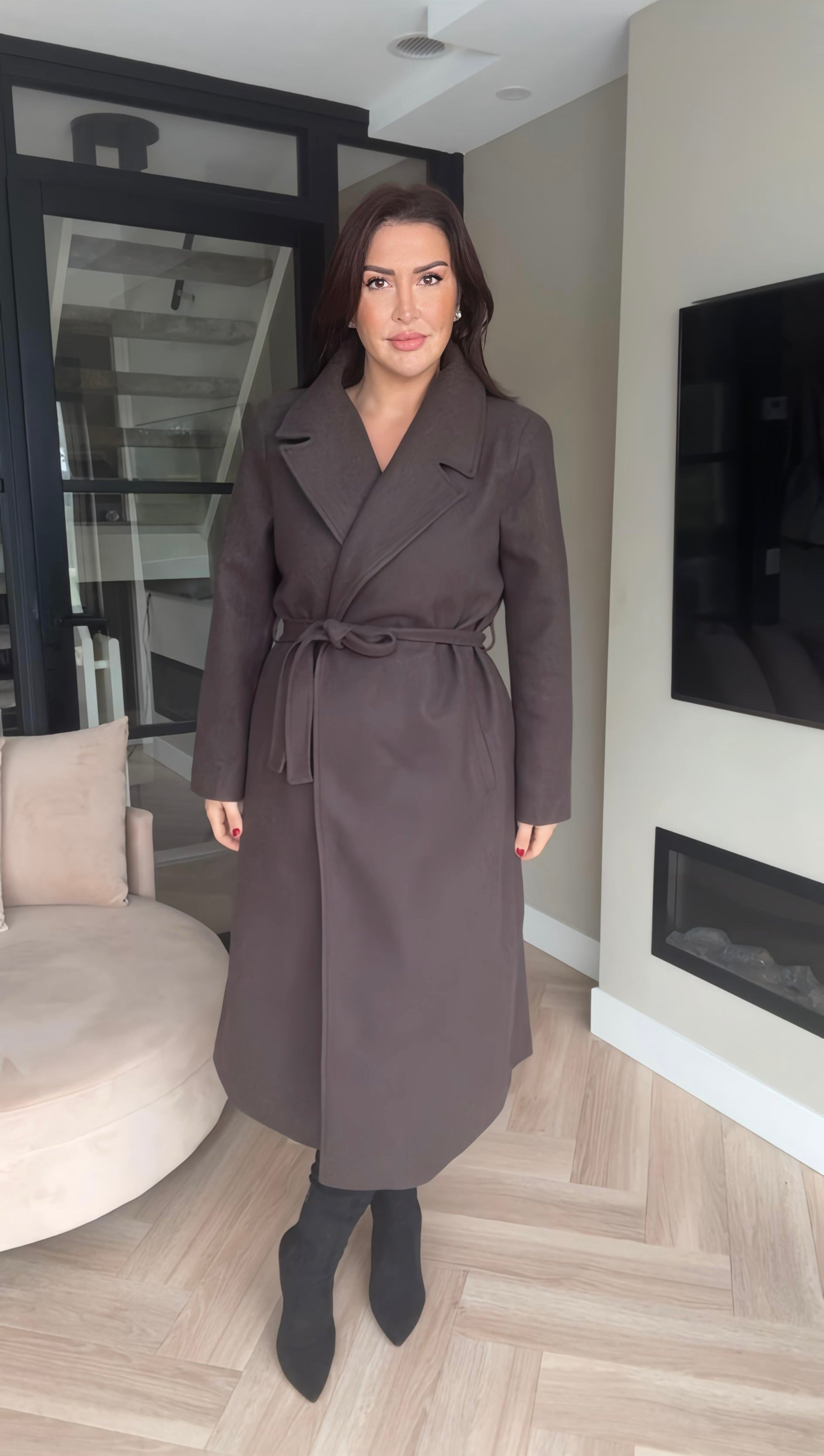 Château Brown Coat- Taupe/Bruin