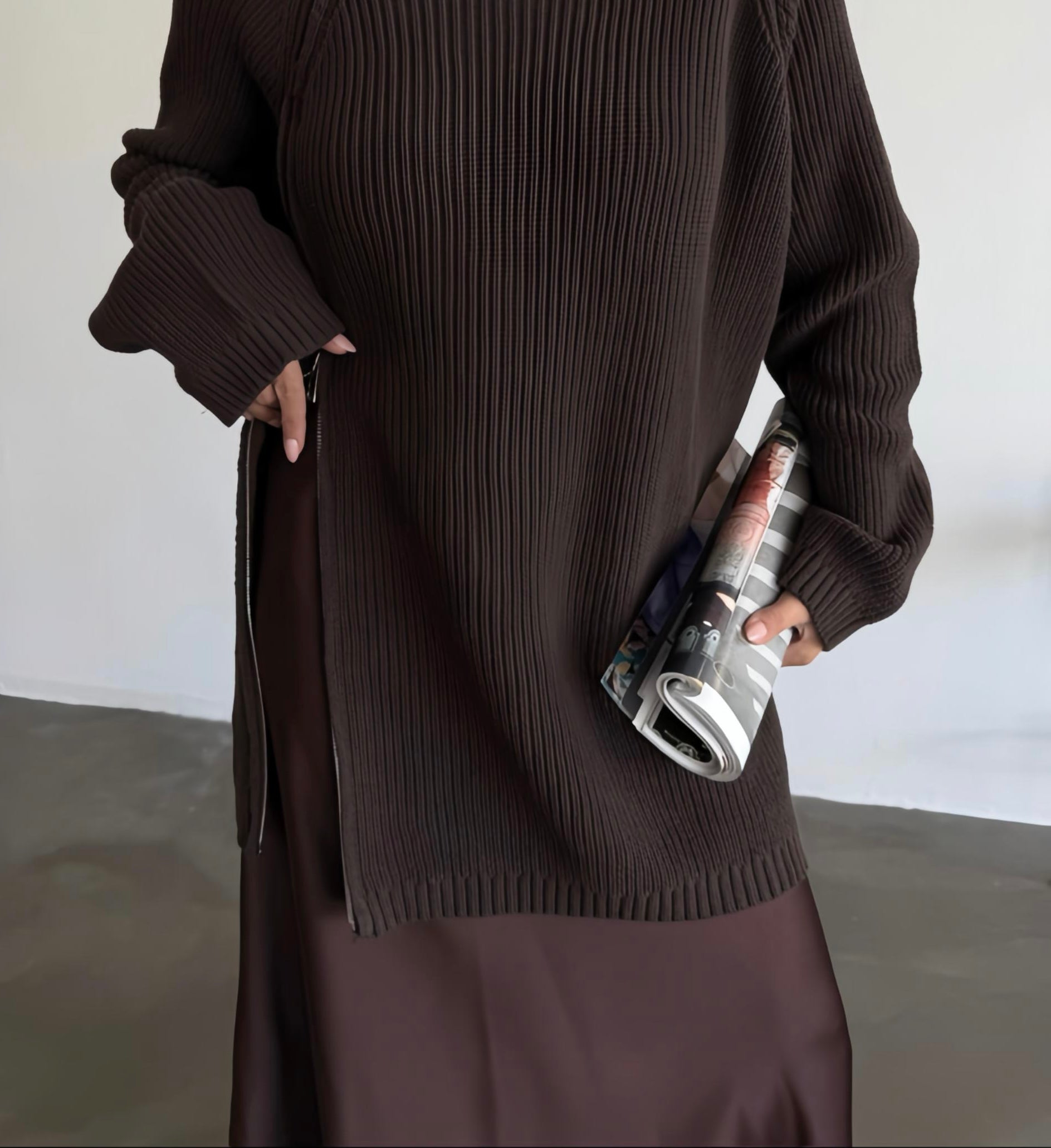 The Mocha Satin Skirt