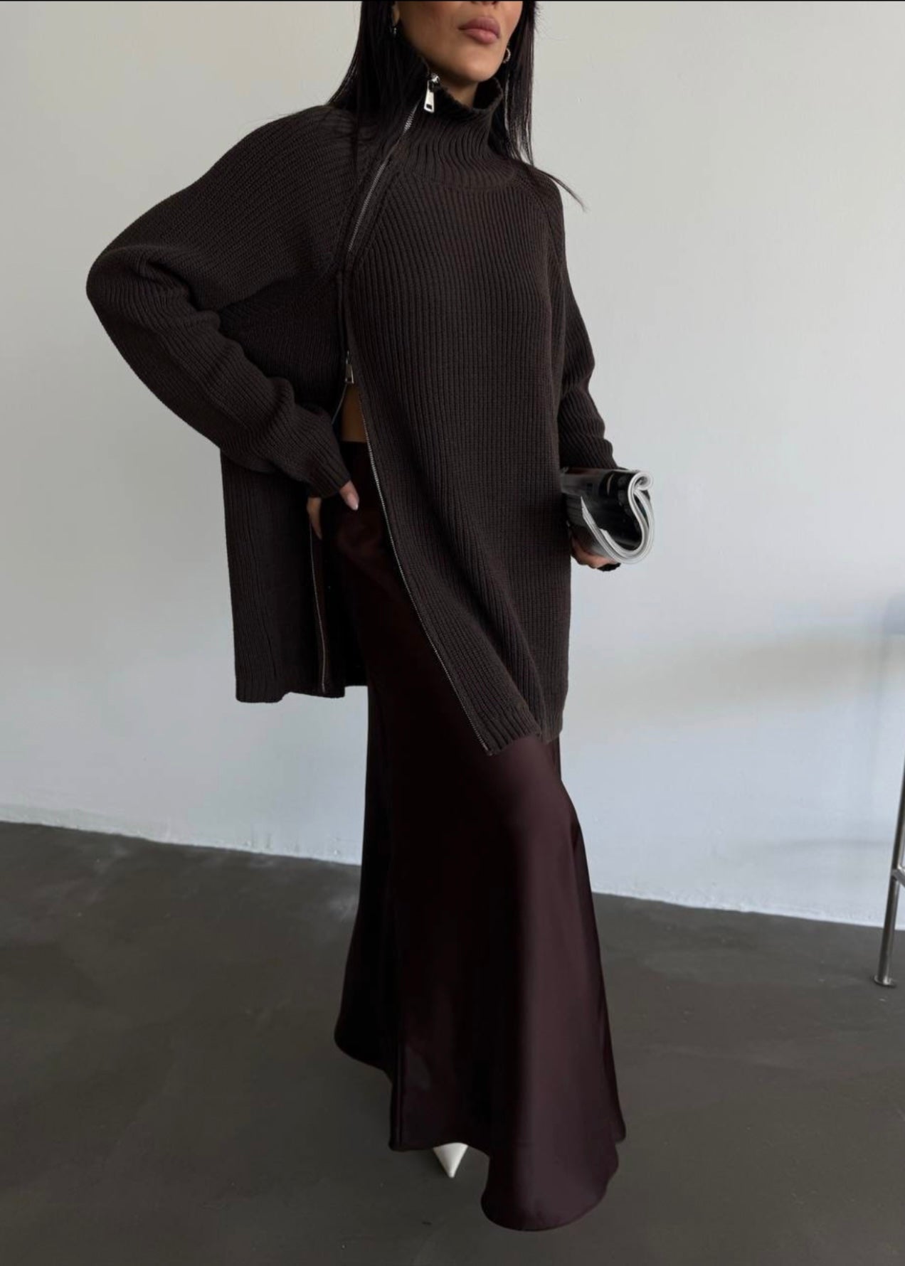 The Mocha Satin Skirt