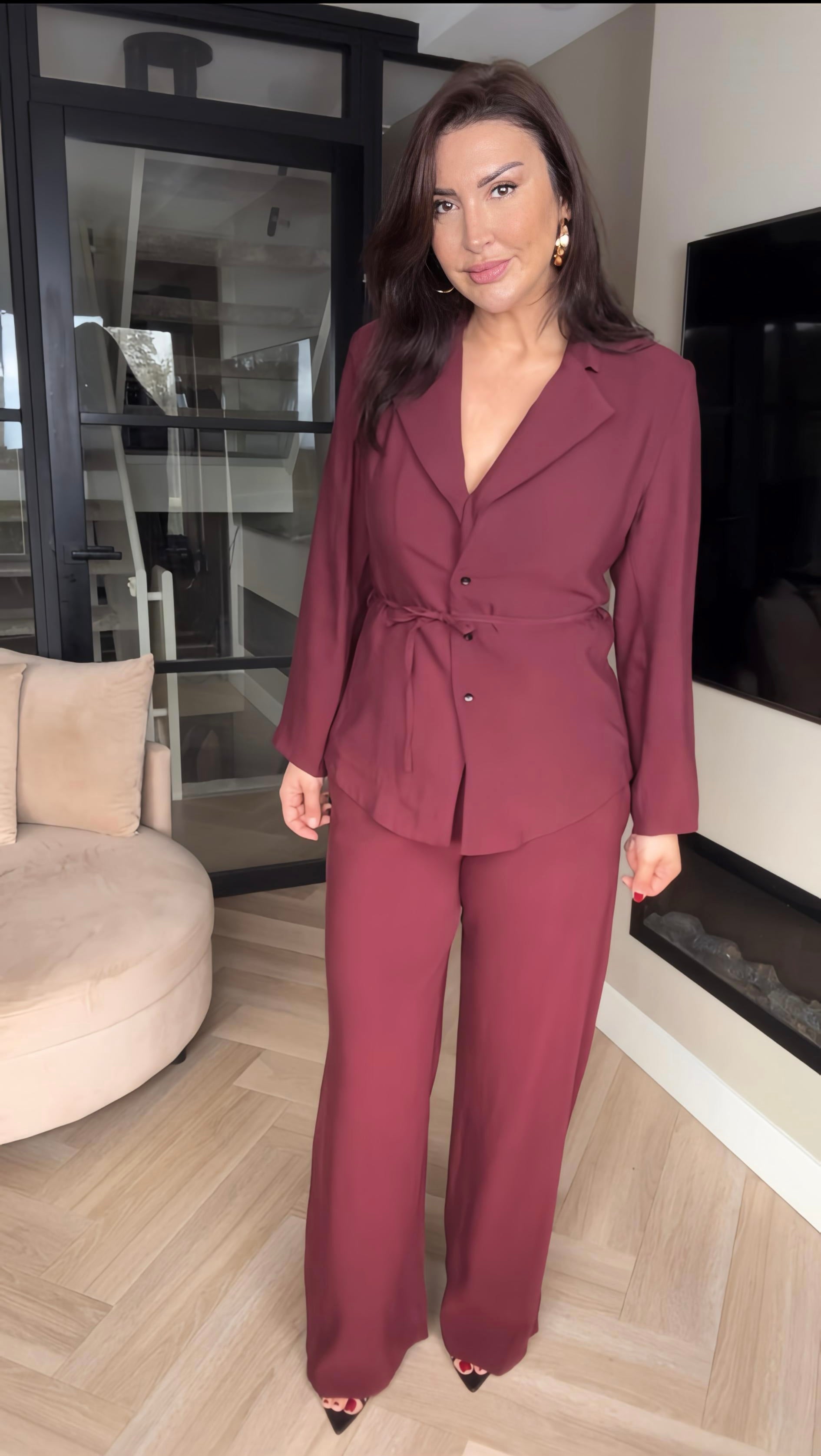 Bordeaux 2-delig Set