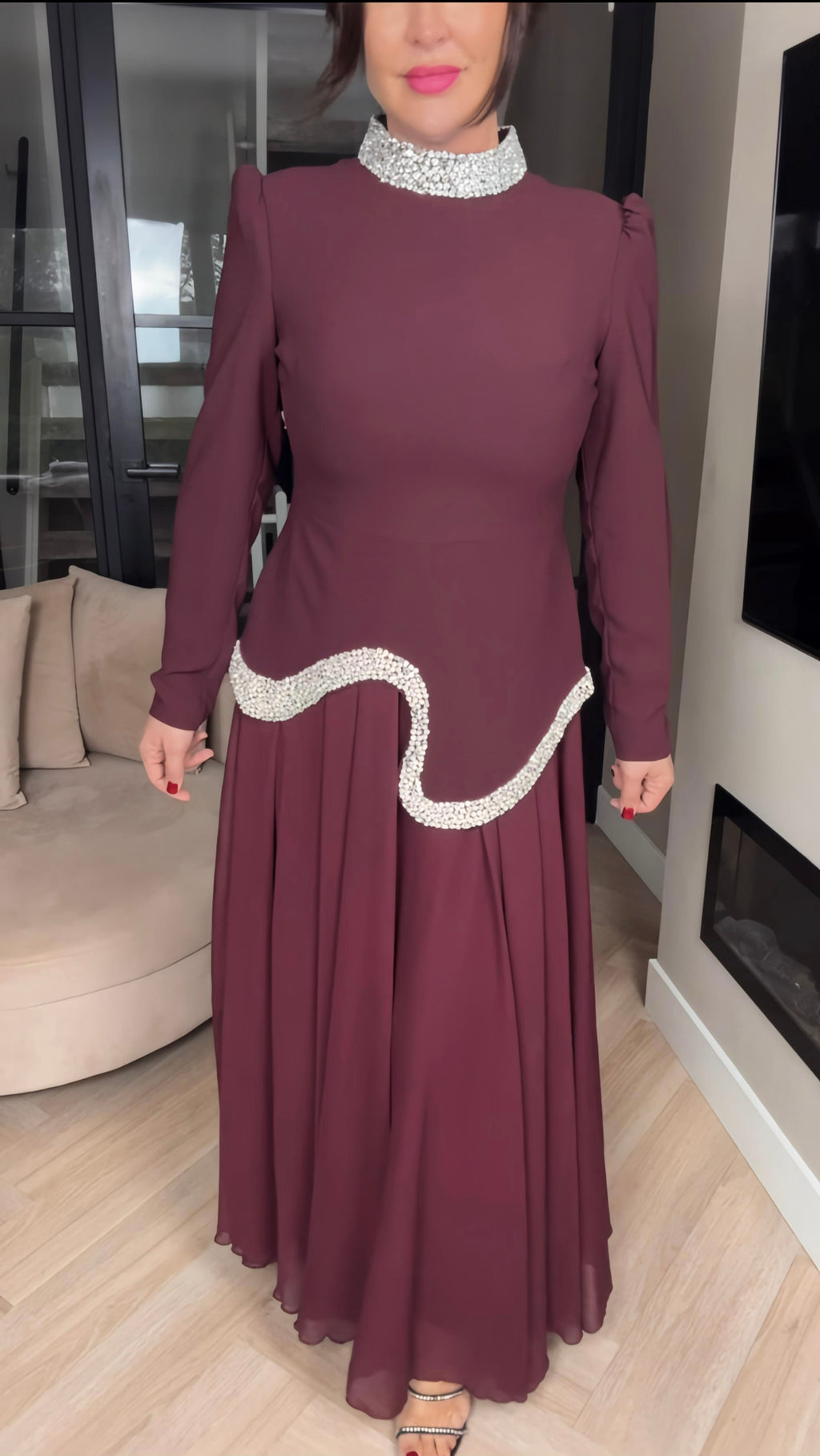 Bordeaux Elegance Avondjurk