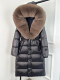 MOCHA FOX- Glans Lange Jacket