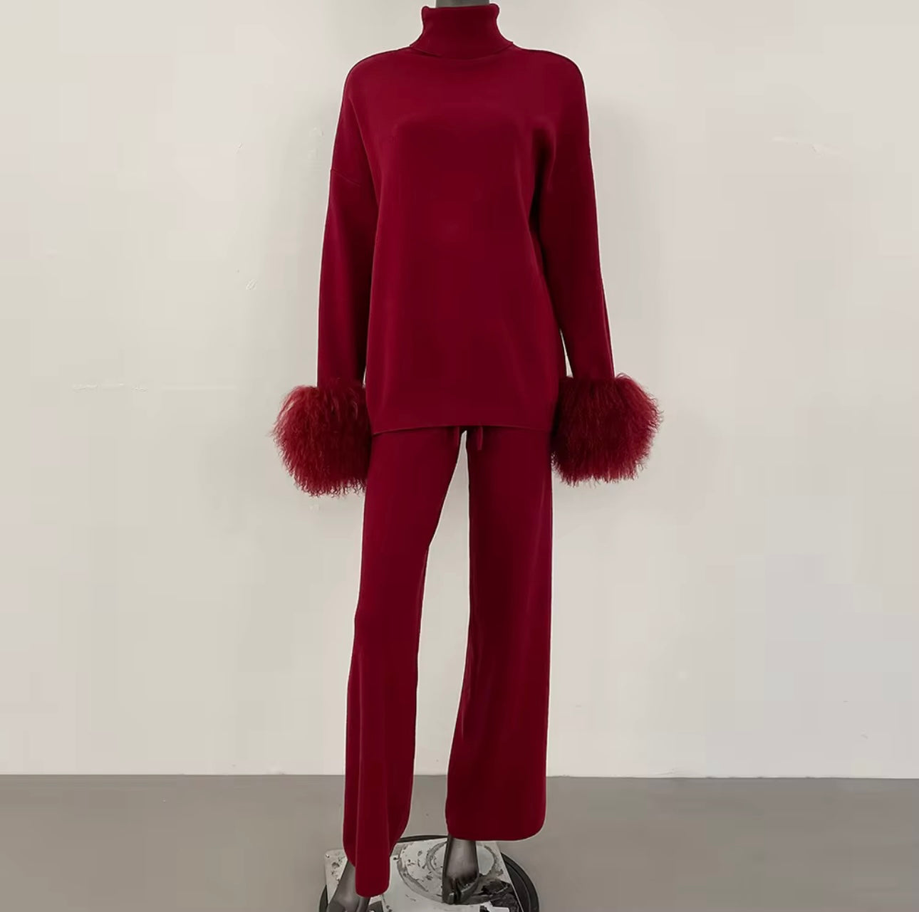 Chashmere Élégance Bordeaux Set