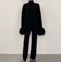 Cashmere Midnight Fur Elegance Set