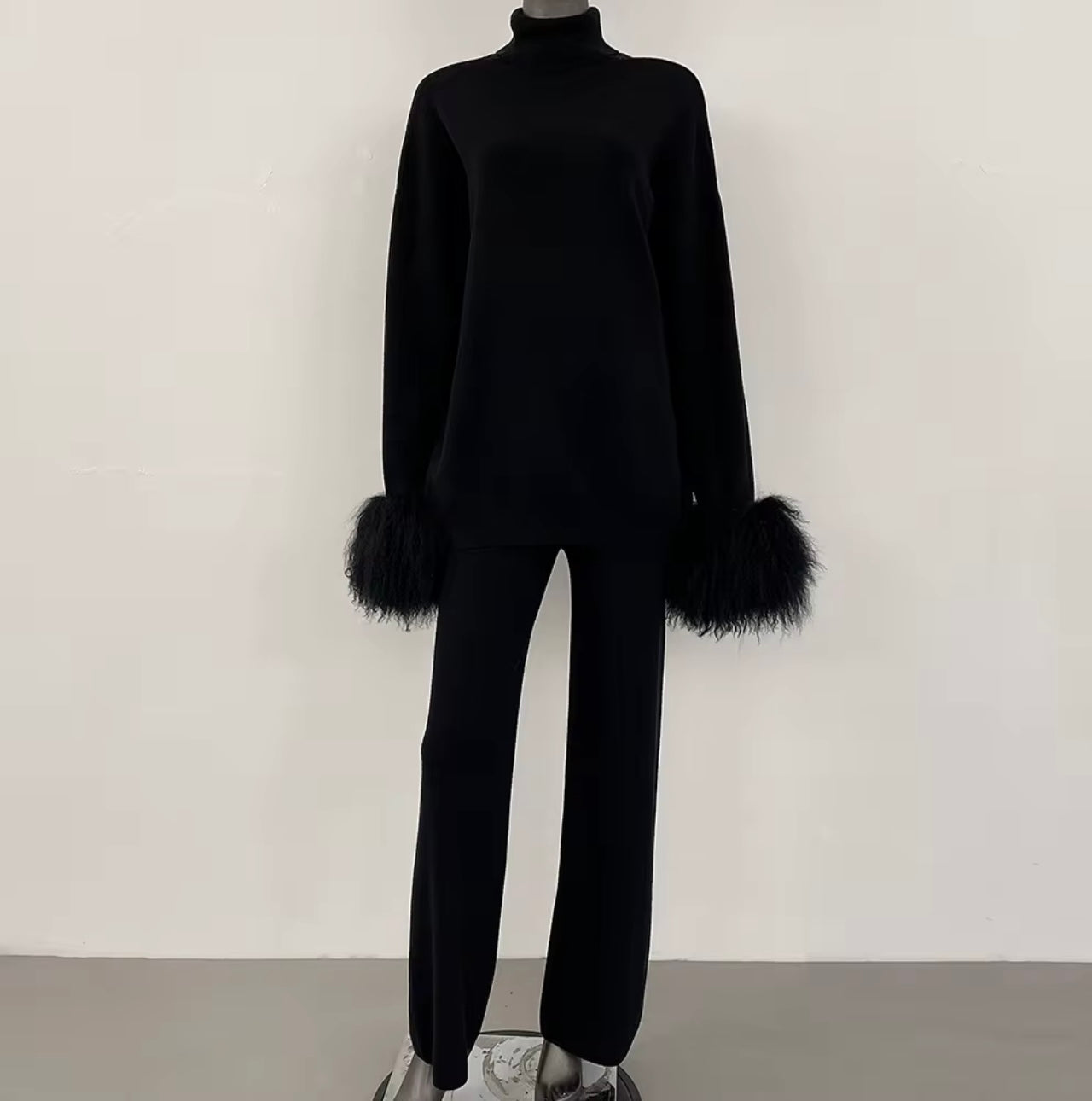 Cashmere Midnight Fur Elegance Set