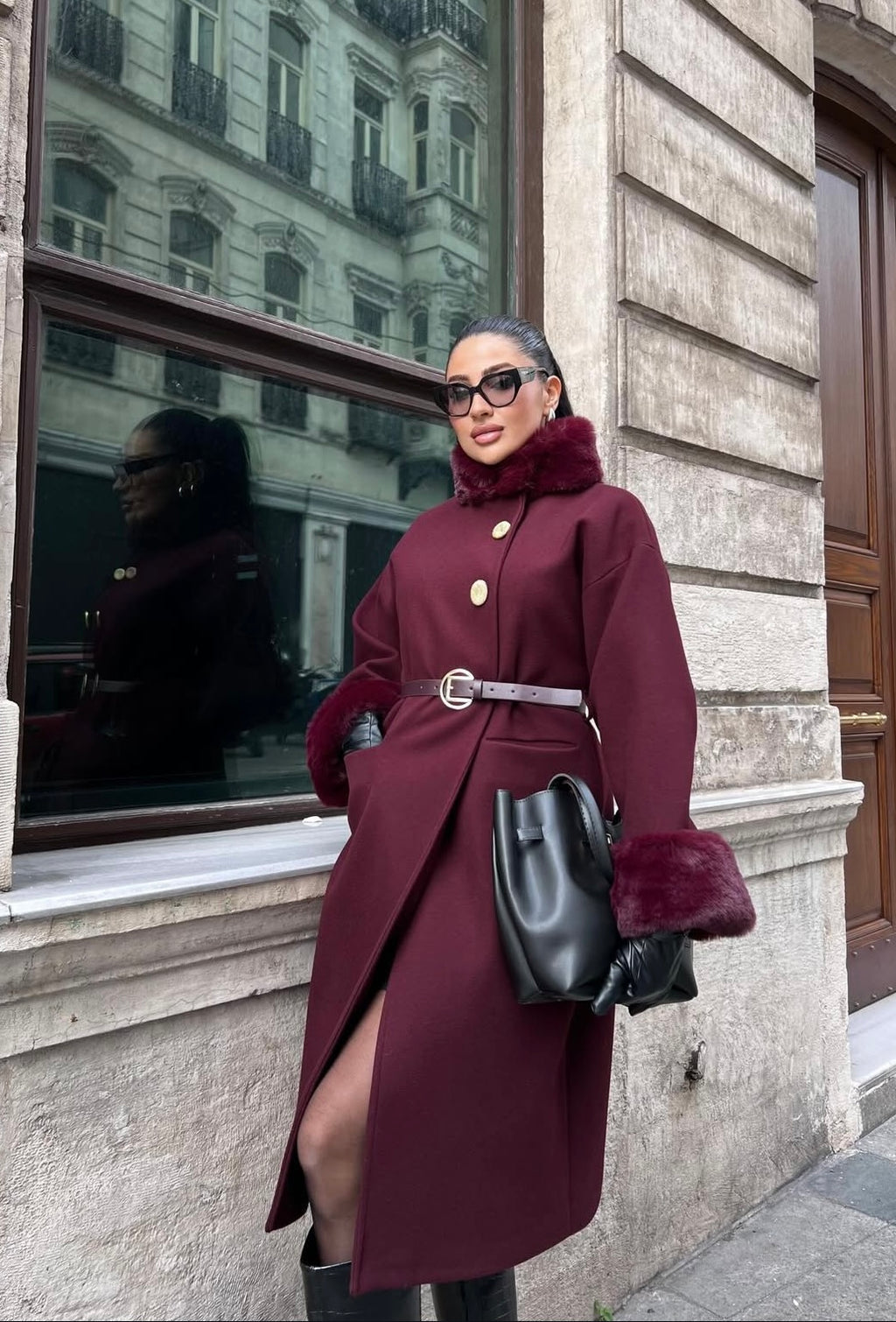 Bordeaux Prestige Fur Coat