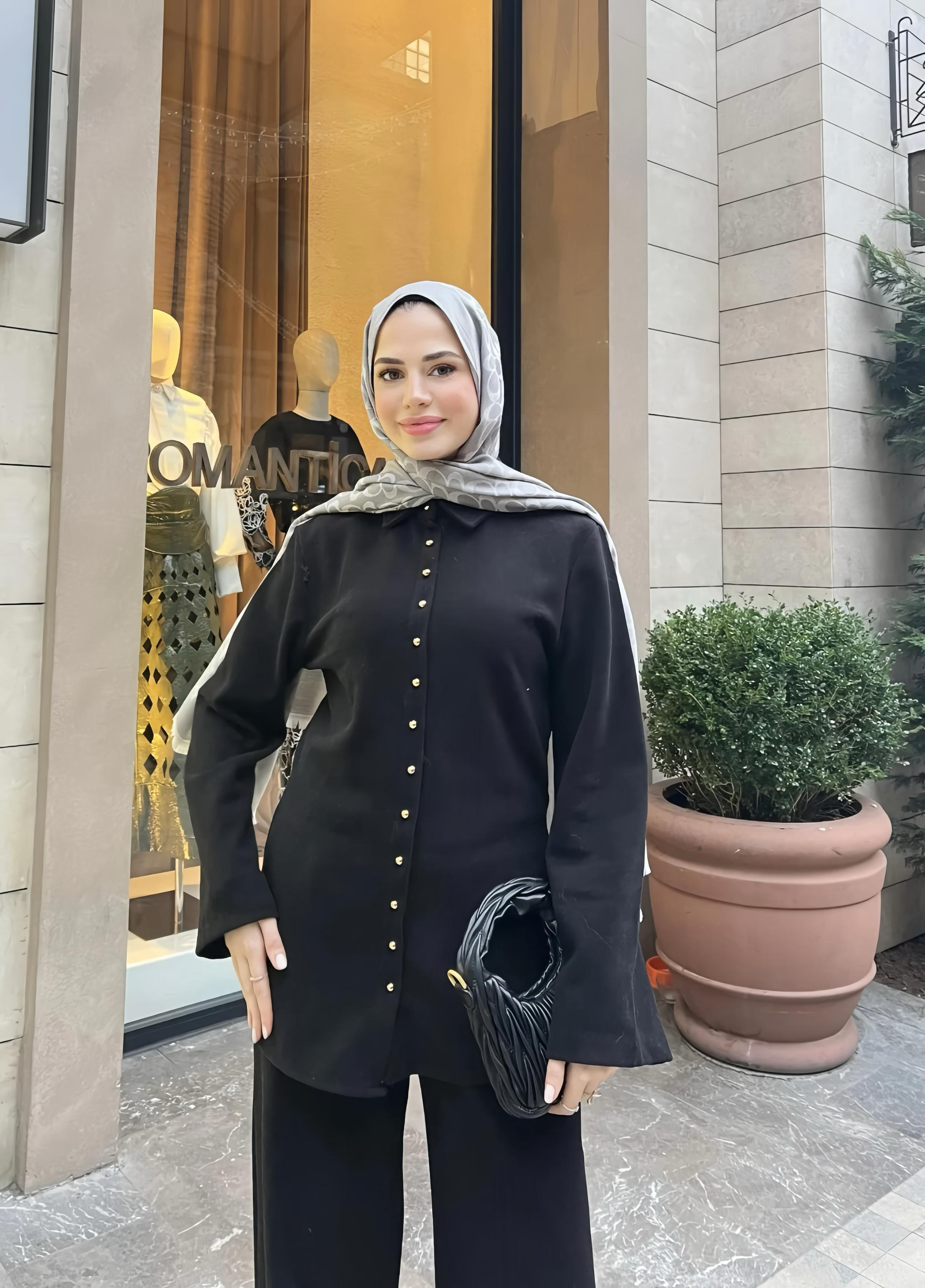 Noir Élise Button Set